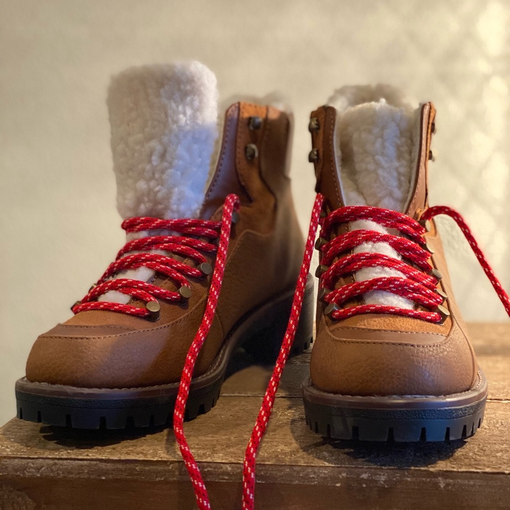 Faux Shearling Boots